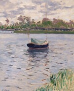 Bateau au mouillage, sur la Seine, à Argenteuil