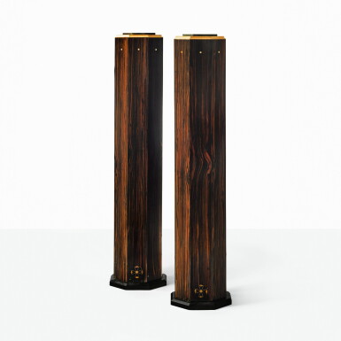 View full screen - View 1 of Lot 72. A PAIR OF FRENCH ART DECO PEDESTALS.