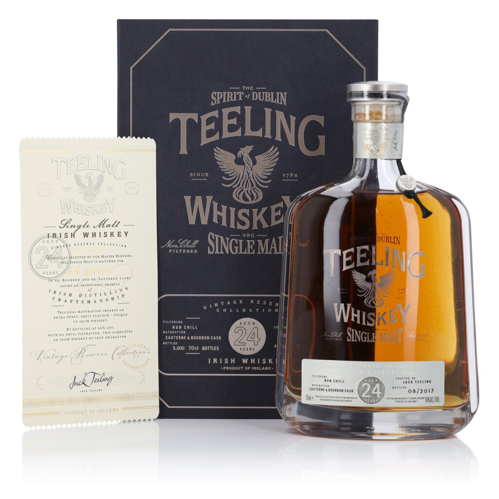 View full screen - View 1 of Lot 494. Teeling Vintage Reserve 24 Year Old 46.0 abv NV (1 Bottle 70cl).