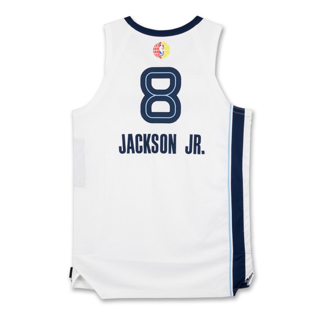 View full screen - View 1 of Lot 23. Jaren Jackson Jr. ‘Berlin Game’ Memphis Grizzlies 2025-2026 Game Worn Association Edition Jersey.