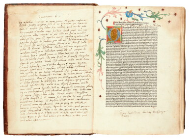 View full screen - View 1 of Lot 159. Seneca, Opera philosophica, Treviso, 1478, contemporary stamped German calf.