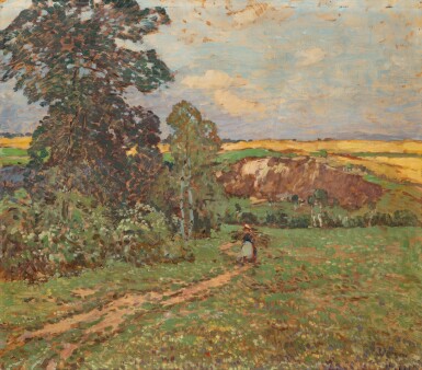 View full screen - View 1 of Lot 38. A Woman Gathering Wood.