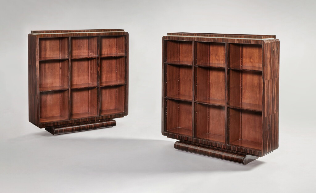 View full screen - View 1 of Lot 34. Pair of "Davène" Bookcases.