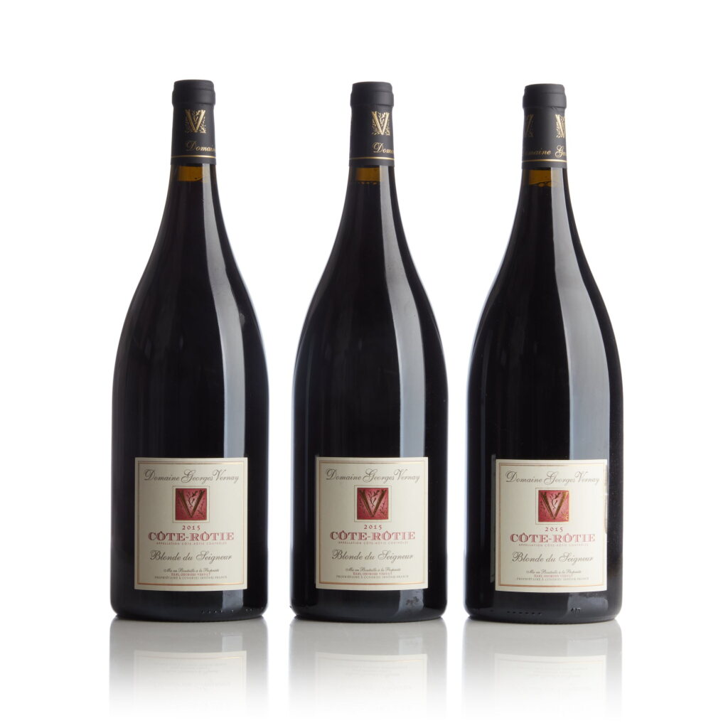 View full screen - View 1 of Lot 298. Côte Rôtie La Blonde du Seigneur 2015 Georges Vernay (3 MAG).