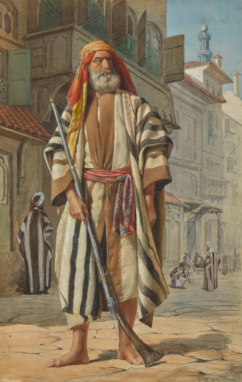 View full screen - View 1 of Lot 10. BRITISH SCHOOL, POSSIBLY LATE 19TH CENTURY | An Arab Warrior.