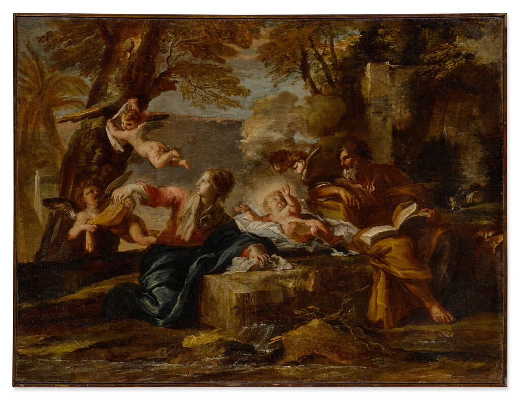 View full screen - View 1 of Lot 573. Rest on the Flight into Egypt.