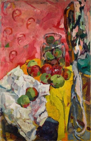 View full screen - View 1 of Lot 481. Nature morte avec pommes.