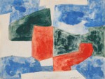 Composition Bleu Vert Rouge blanc