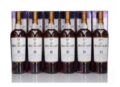 View full screen - View 1 of Lot 18. The Macallan 18 Year Old Sherry Oak 43.0 abv 1997 (6 Bottles 70cl).