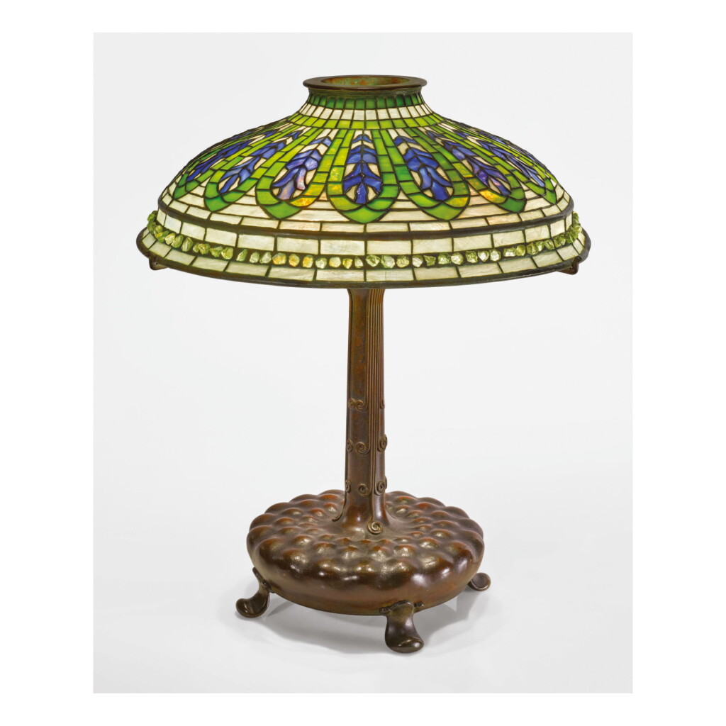 View full screen - View 1 of Lot 4. TIFFANY STUDIOS | "GENTIAN" TABLE LAMP.