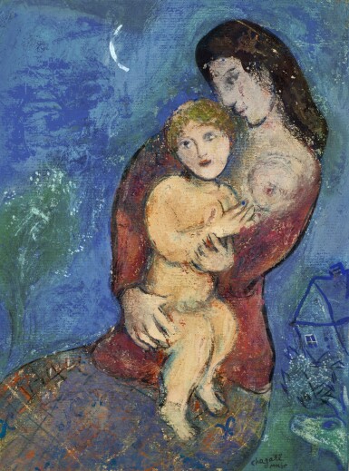 View full screen - View 1 of Lot 274. Femme et enfant.