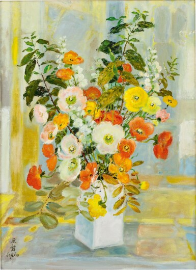 View full screen - View 1 of Lot 701. Le Pho 黎譜 | Composition 40P 花束 .