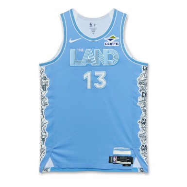 View full screen - View 1 of Lot 183. Tristan Thompson Cleveland Cavaliers 2024-2025 Game Issued City Edition Jersey .