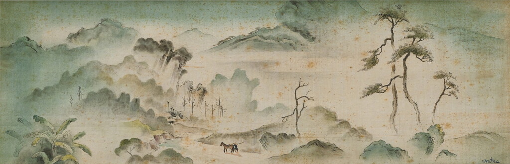 View full screen - View 1 of Lot 522. Tran Van Tho 陳文圖 | North Vietnam Mountain Landscape 北越山景.