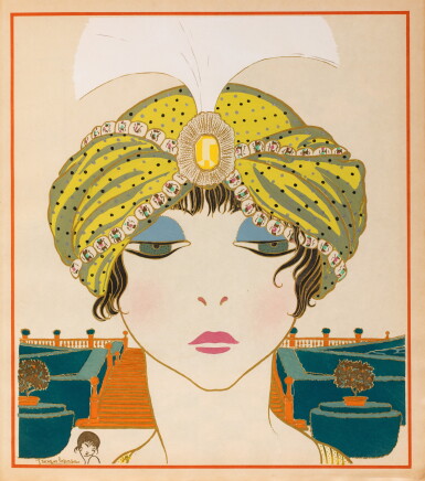 View full screen - View 1 of Lot 98. Les Choses de Paul Poiret. 1911. Exemplaire de tête avec 3 planches sur Japon. Avec un envoi de Lepape à son épouse..