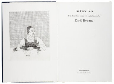 View full screen - View 1 of Lot 76. Grimm | Six fairy tales, illustrated by David Hockney, London, 1970, with additional suite of six plates.