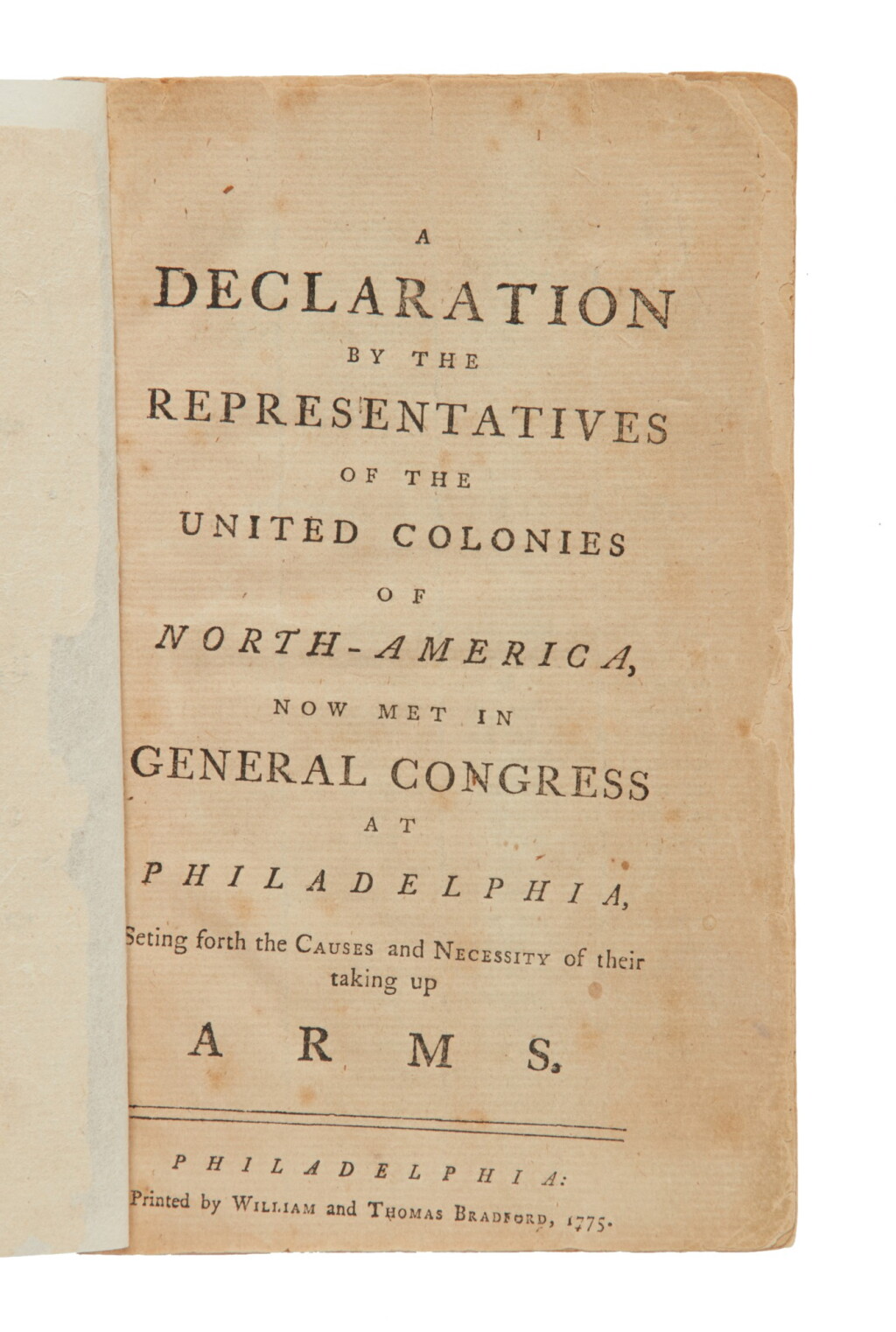 View full screen - View 1 of Lot 13. Continental Congress | An important congressional precursors of the Declaration of Independence.