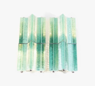 View full screen - View 1 of Lot 151. Paire d'appliques Prism, 2002.