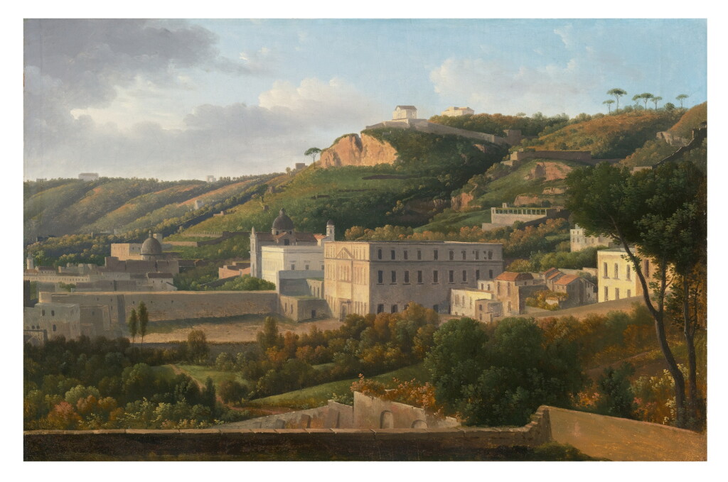 View full screen - View 1 of Lot 466. Naples, a View of the Villa Lucia on the Vomero Hill.