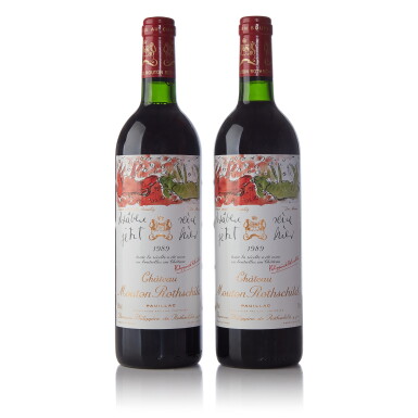 View full screen - View 1 of Lot 413. Château Mouton Rothschild 1989 and Château Ducru Beaucaillou 1986 (5 BT).