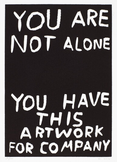 View full screen - View 1 of Lot 37. DAVID SHRIGLEY | YOU ARE NOT ALONE; AND LANGUAGE .