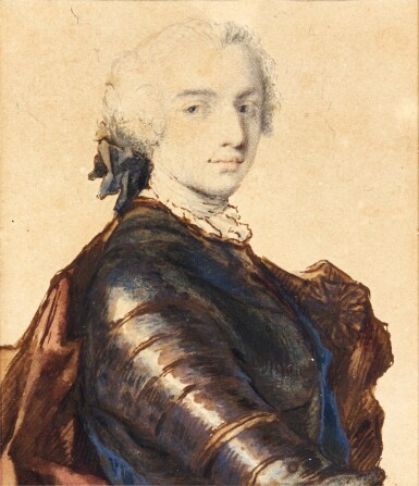 View full screen - View 1 of Lot 16. Portrait of a man in armor, said to be Count Federico Borromeo.