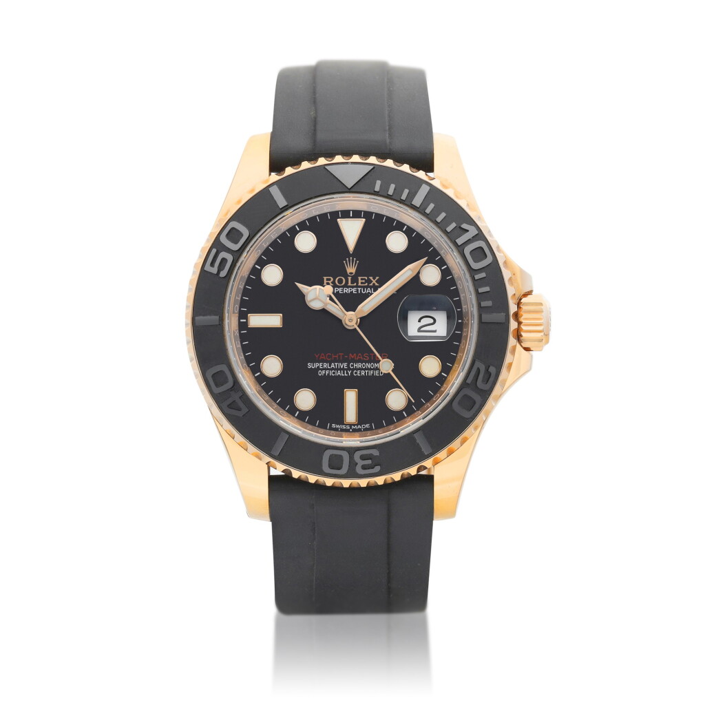View full screen - View 1 of Lot 8013. Yacht-Master, Reference 116655 | An Everose gold wristwatch with date, Circa 2016 | 勞力士 | Yacht-Master, Reference 116655 | 永恆玫瑰金腕錶,備日期顯示,約2016年製.