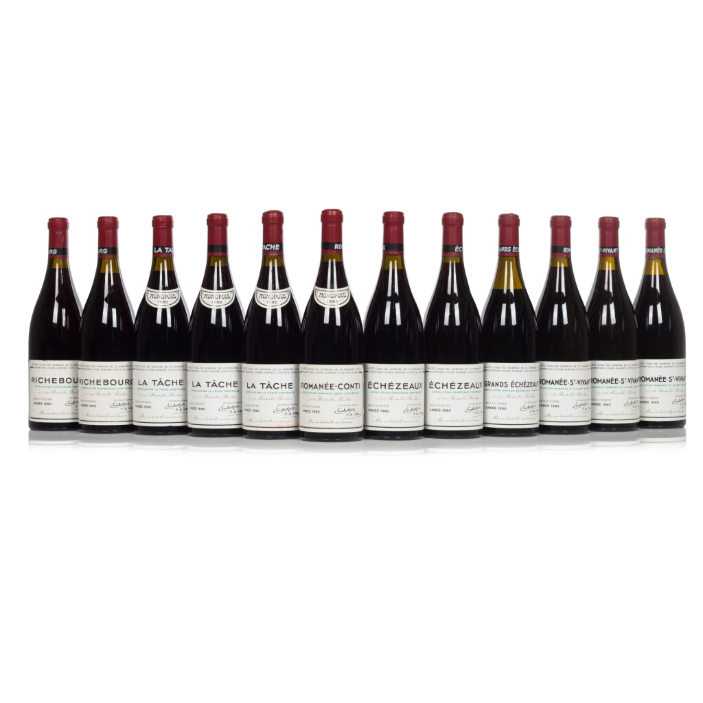View full screen - View 1 of Lot 9140. Domaine de la Romanée-Conti Assortment Case 1990 (12 BT).