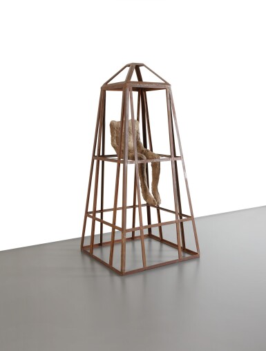 View full screen - View 1 of Lot 318. Small Figure in Iron House.