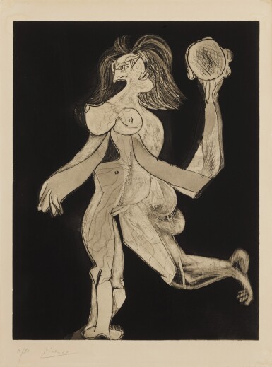 View full screen - View 1 of Lot 173. La Femme au tambourin.