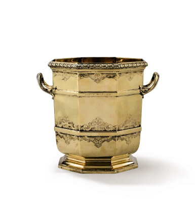 View full screen - View 1 of Lot 12. A SILVER-GILT SEAU À RAFRAÎCHIR, "ELYSÉE" PATTERN, PUIFORCAT, PARIS, CIRCA 1960 | SEAU À RAFRAÎCHIR EN VERMEIL MODÈLE "ELYSÉE" PAR PUIFORCAT, PARIS, VERS 1960.