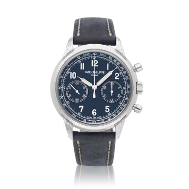 View full screen - View 1 of Lot 2203. Reference 5172 | A white gold chronograph wristwatch, Circa 2021 | 百達翡麗 | 型號5172 | 白金計時腕錶,約2021年製 .