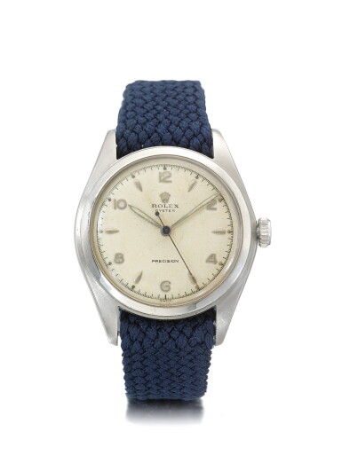 View full screen - View 1 of Lot 72. ROLEX | REF 6024 OYSTER PRECISION, A STAINLESS STEEL CENTER SECONDS WRISTWATCH CIRCA 1963.