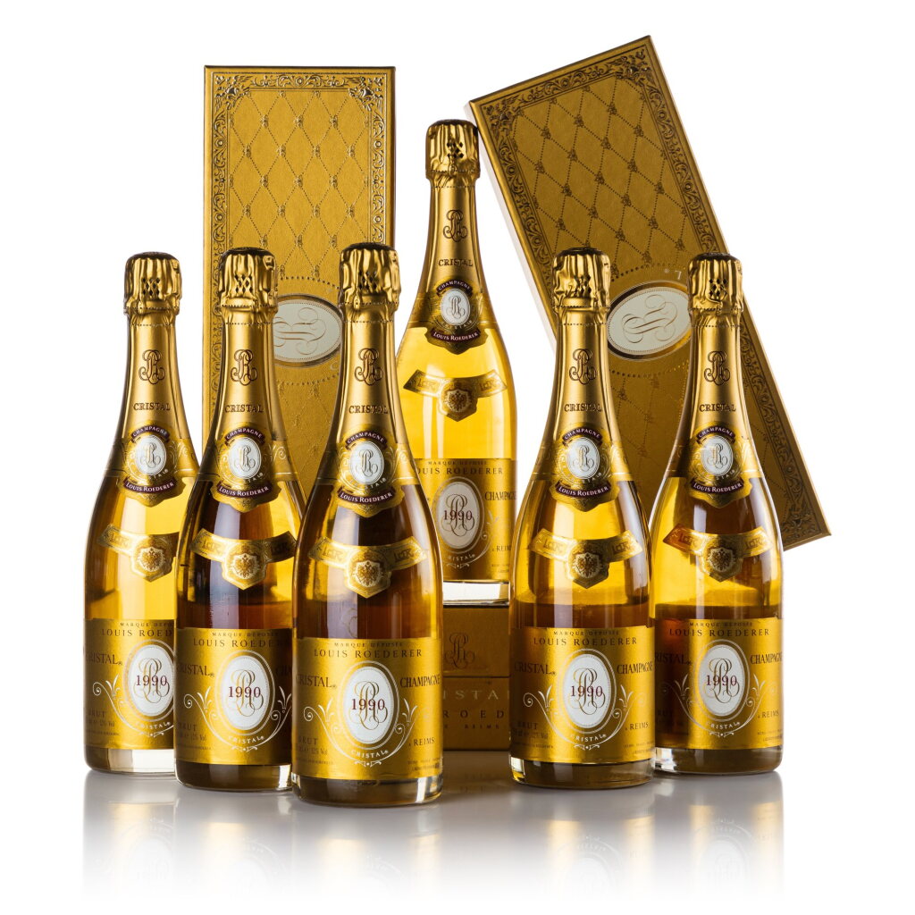 View full screen - View 1 of Lot 532. Louis Roederer, Cristal Brut 1990 (6 BT).