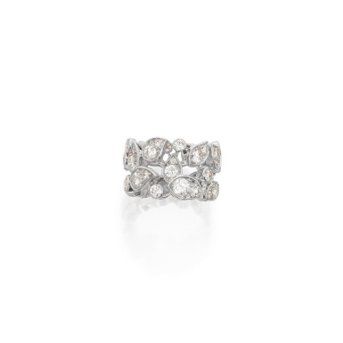 View full screen - View 1 of Lot 32. Cartier | Diamond Band Ring, France 卡地亞 鑽石戒指,法國.
