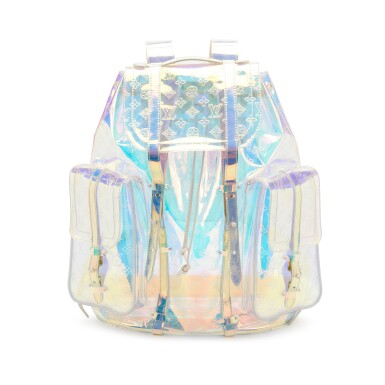 louis vuitton christopher backpack monogram gm prism restockx Louis Vuitton Prism Christopher Backpack