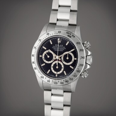 View full screen - View 1 of Lot 364. Reference 16520 'Zenith' Daytona | A stainless steel automatic chronograph wristwatch with bracelet, Circa 1998.