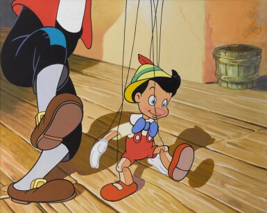 View full screen - View 1 of Lot 14. PINOCCHIO (1940) ORIGINAL ARTWORK, BRITISH.
