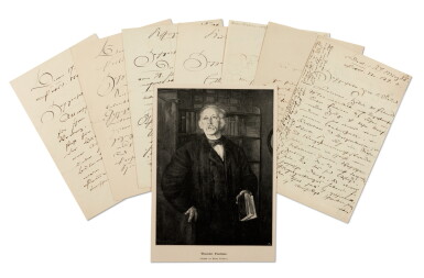 View full screen - View 1 of Lot 255. T. Fontane. Seven autograph letters signed, 1861-1896.