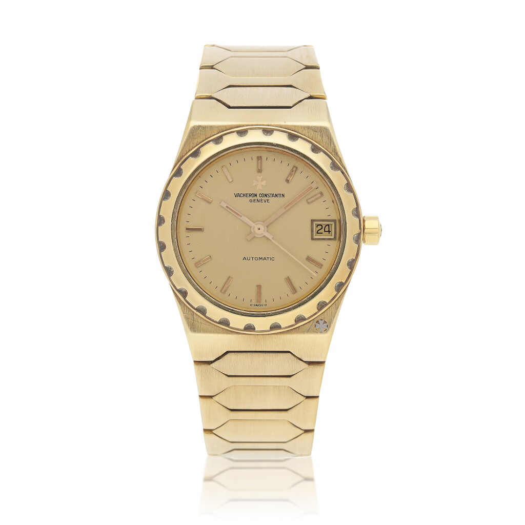 View full screen - View 1 of Lot 60. 222, Ref. 46003 Yellow gold wristwatch with date and bracelet Circa 1982 | 江詩丹頓 | 46003型號「222」黃金鍊帶腕錶備日期顯示,年份約1982.