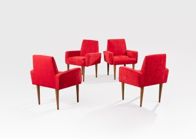 View full screen - View 1 of Lot 118. Quatre fauteuils.