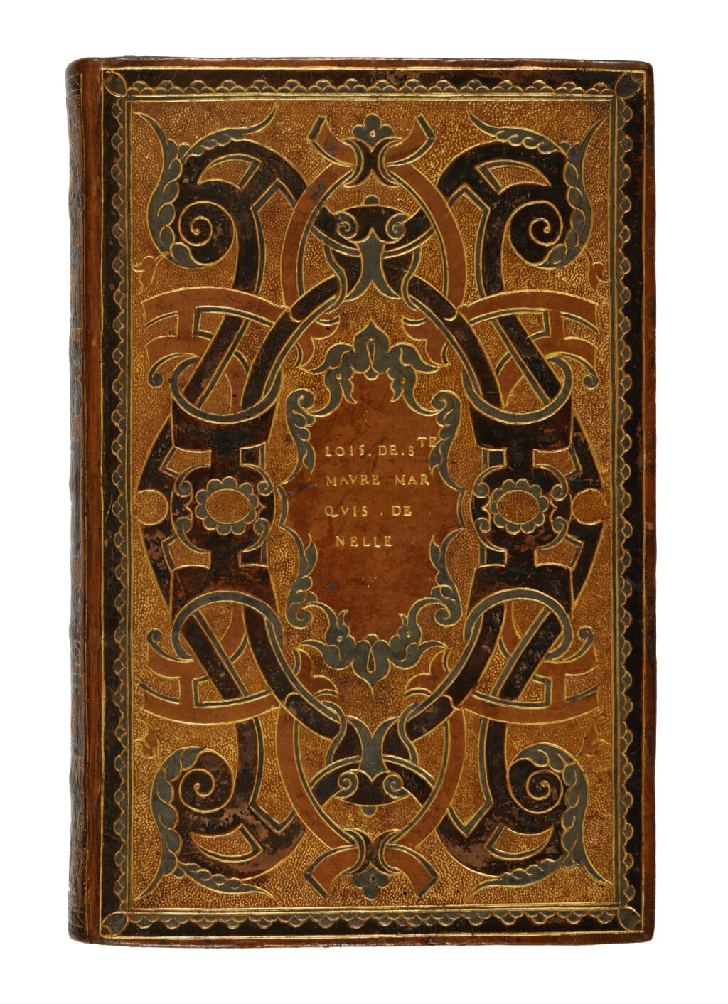View full screen - View 1 of Lot 54. Justin Martyr, Le oeuvres, Paris, 1559, contemporary Parisian binding for Louis de Sainte-Maure.