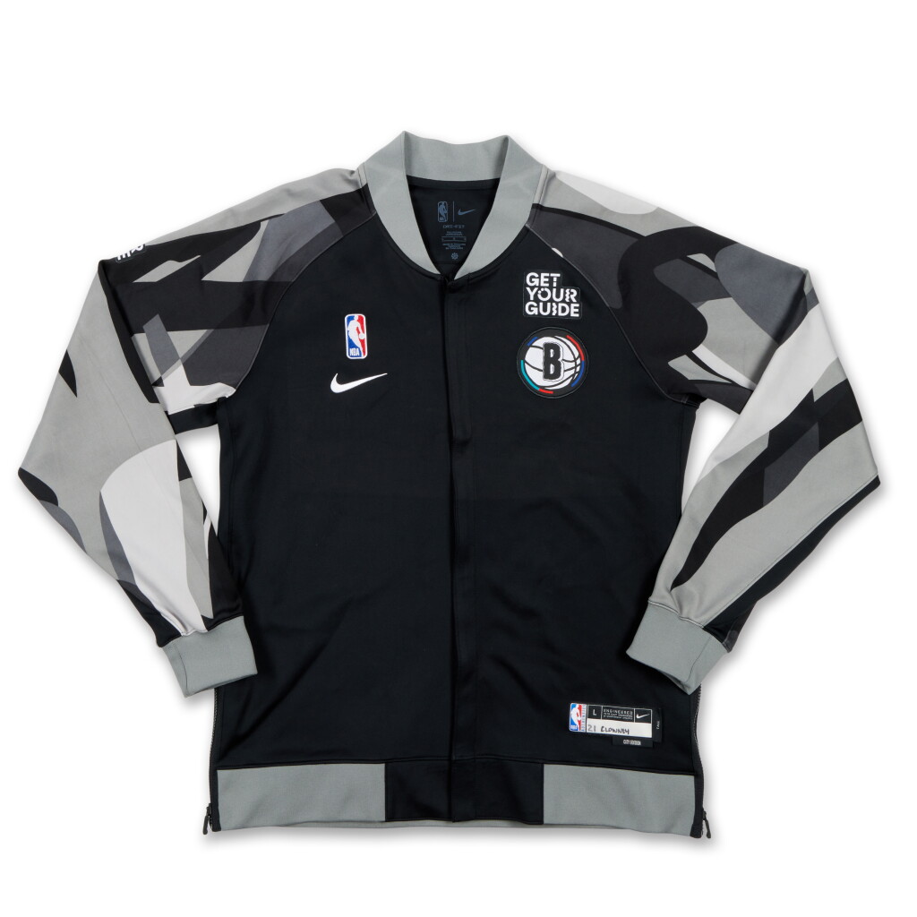View full screen - View 1 of Lot 232. Noah Clowney Brooklyn Nets 2024-2025 City Edition Warmup Set.