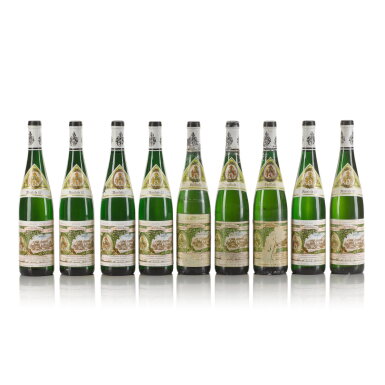 View full screen - View 1 of Lot 730. Maximin Grünhäuser Abtsberg Spätlese and Herrenberg Auslese 1989 and 1997 from C. von Schubert (5 HB, 9 BT).