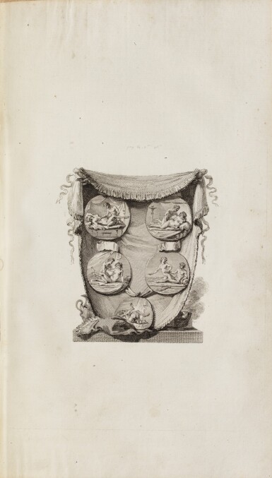 View full screen - View 1 of Lot 37. Description des pierres gravées... 1780-1784. 2 vol. Maroquin rouge de l'époque..