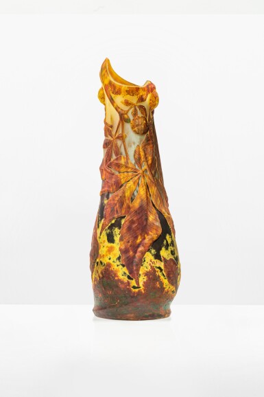 View full screen - View 1 of Lot 293. Marronnier à l’automne vase, circa 1908.
