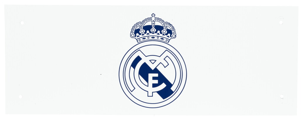 View full screen - View 1 of Lot 29. Locker Room Logo Plaque: The Real Madrid Santiago Bernabéu Stadium 2001/02 - 2021/22 | 3 out of 8.