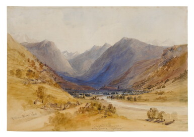 View full screen - View 1 of Lot 635. WILLIAM OLIVER R.I. | A VIEW OF THE CASTLE OF ARMOUBAC.