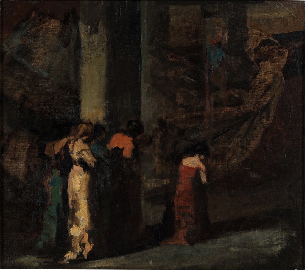 View full screen - View 1 of Lot 2215. Scene in a Cathedral (Study).