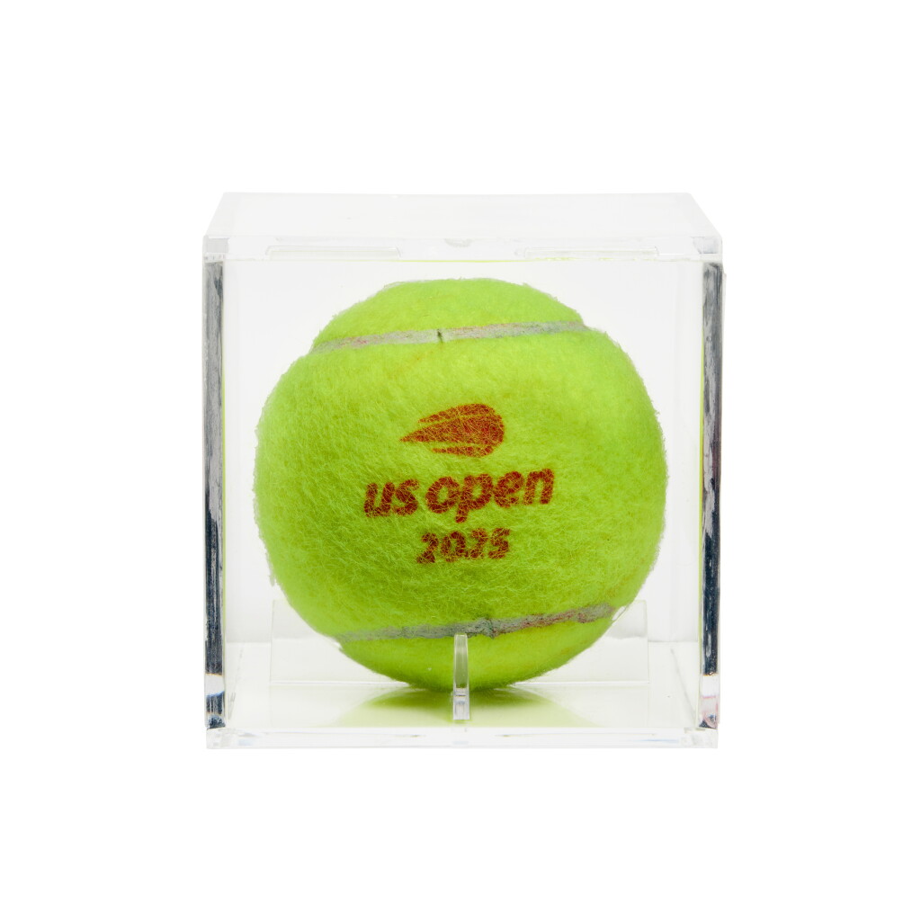 View full screen - View 1 of Lot 9. Naomi Osaka v. Karolina Muchová 2025 US Open Quarterfinal Match Point Tennis Ball | 2nd Set.